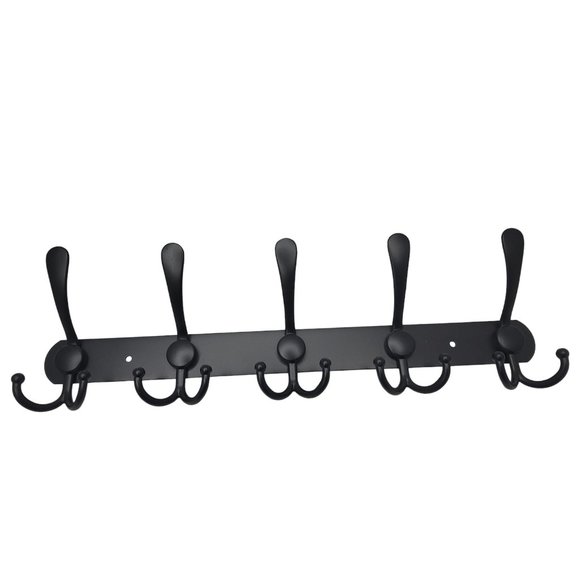 home wall mount 5 single hooks and 5 tri-hooks coat/hat rack - Picture 3 of 3